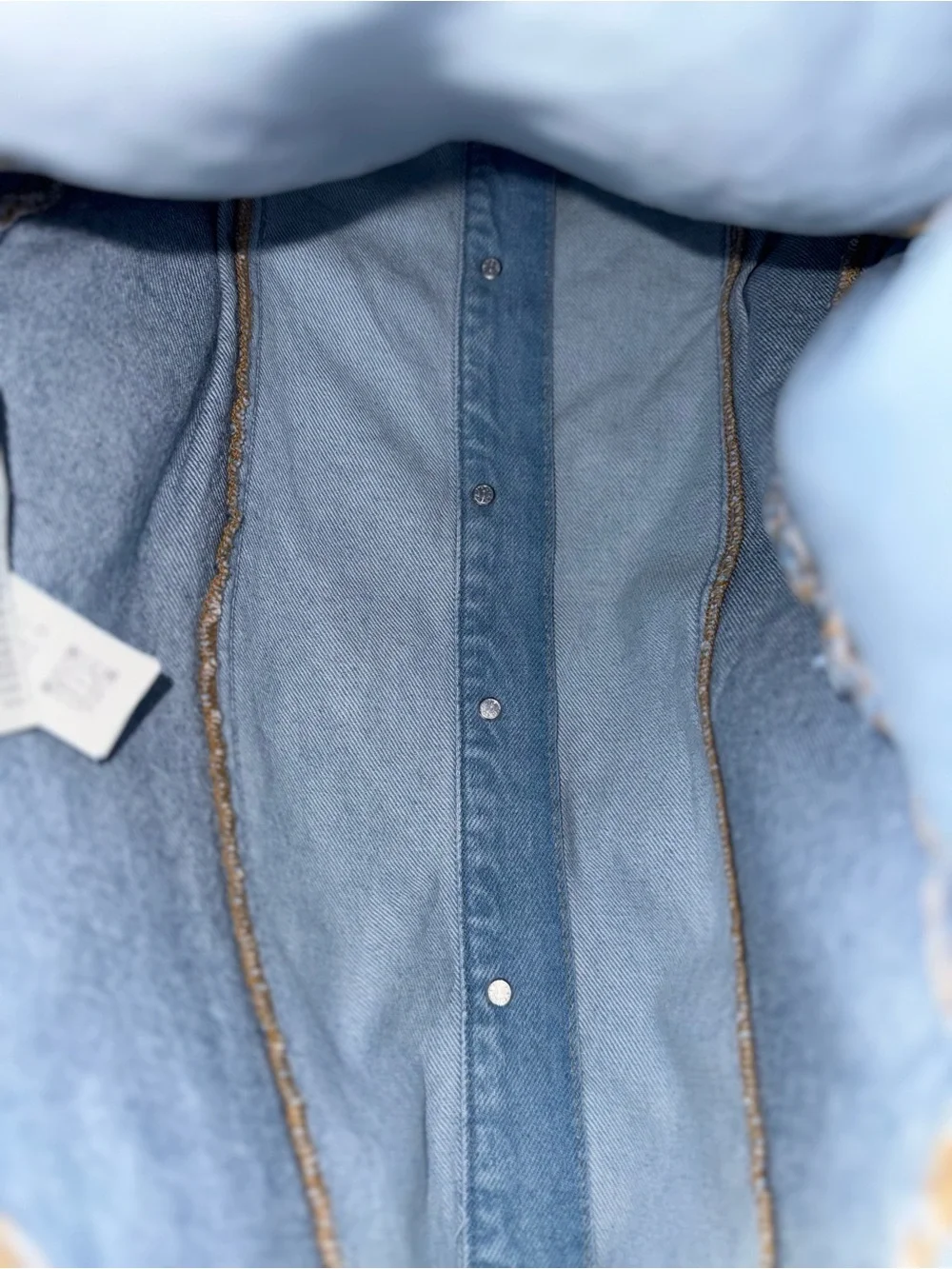 ZARA Denim Mini Dress - Picture 9 of 16